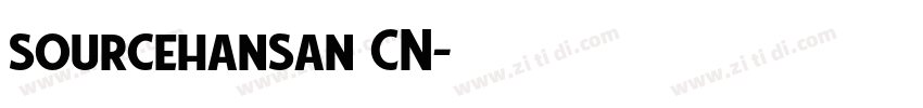 sourcehansan CN字体转换